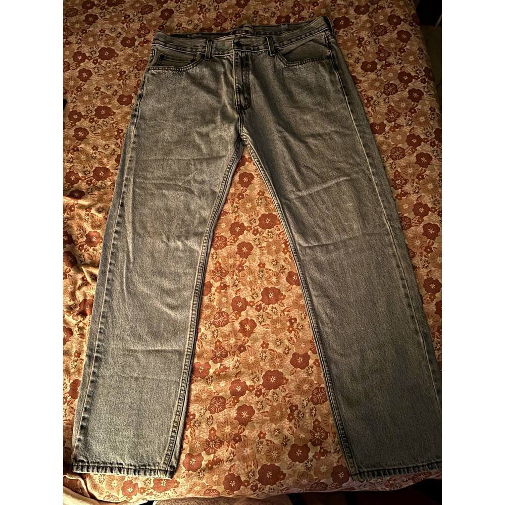 Signature by Levi Strauss & Co Regular Fit Straight Gray Light Wash Denim Jeans